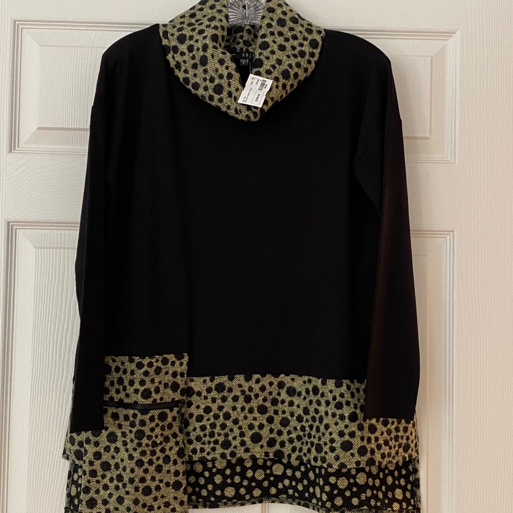 Kozan Avril Tunic in black and citron